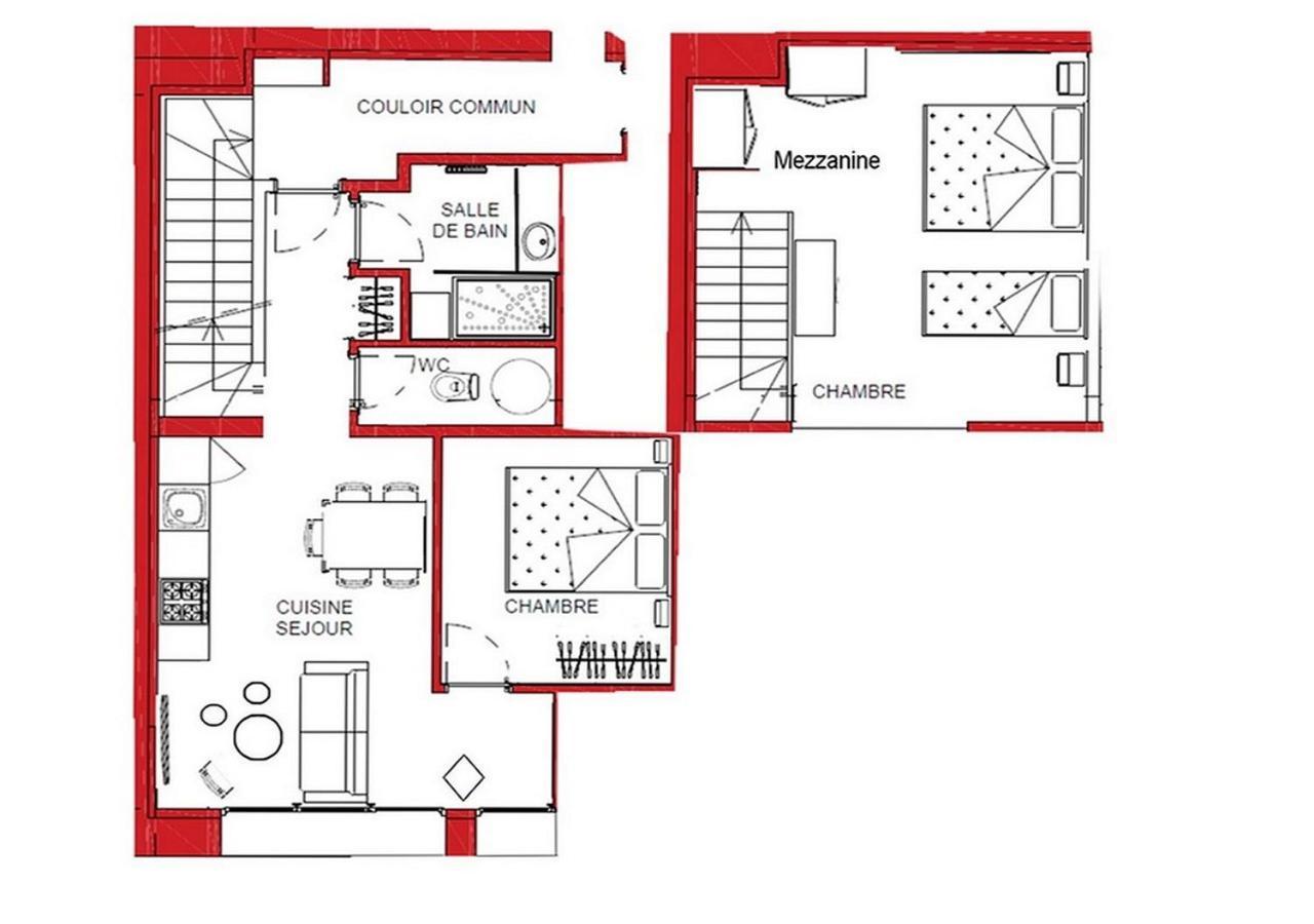Appartement duplex neuf au centre, lits faits à l'arrivée Lanslebourg-Mont-Cenis Exterior foto